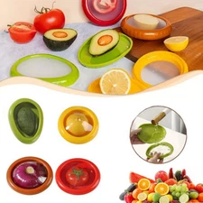 Storage Fruit Vegetable Shaped Savers Storage Box Fresh-Keeping Container 4 Pcs