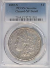 1885 S morgan dollar PCGS XF cleaned ~