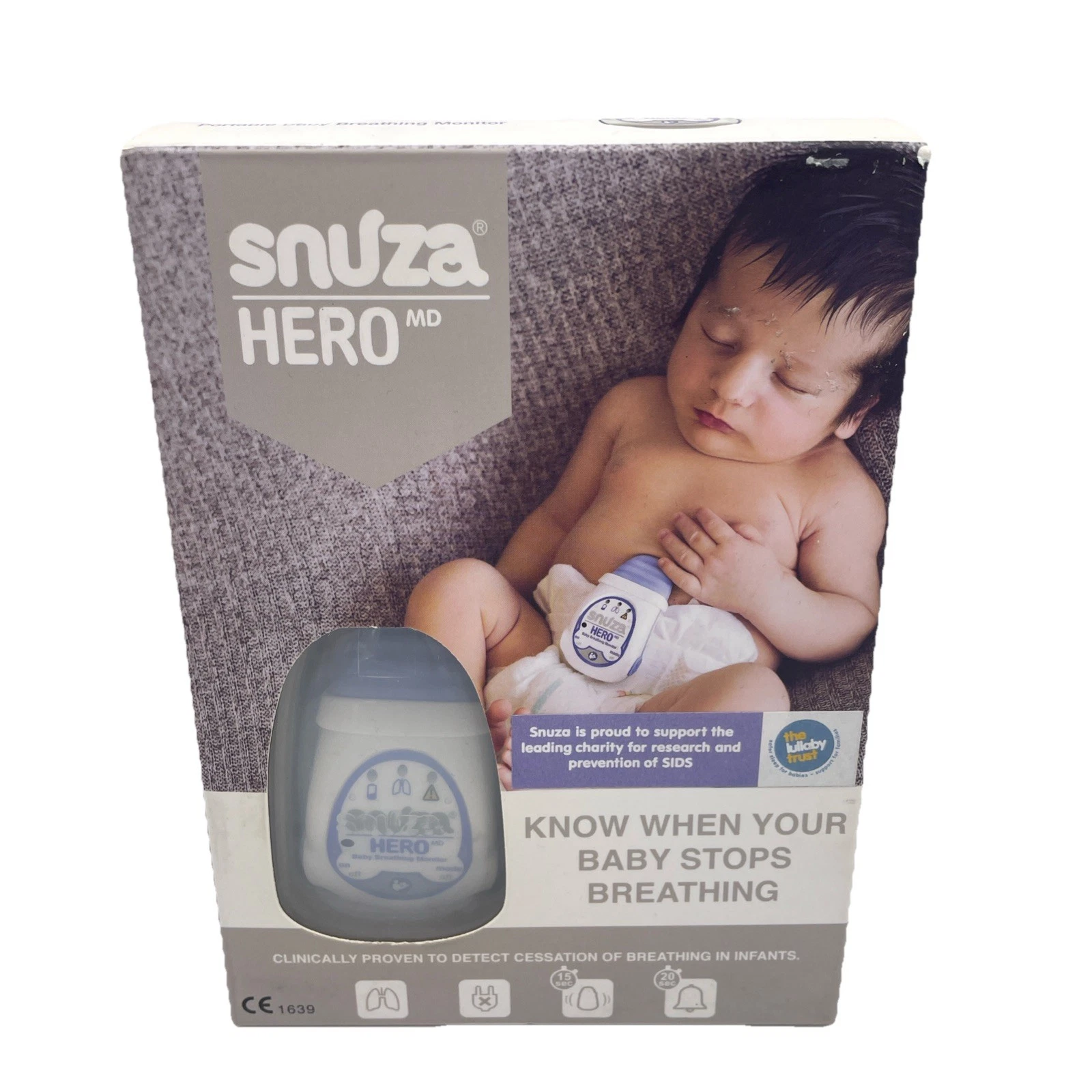 SNUZA HERO MD Baby Monitor Cordless and Portable Breathing Sensor Alarm - NEW
Opens in a new window 