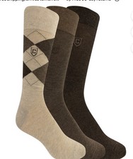 Chaps Classic Dress Argyle Crew Socks 3-Pair Pack