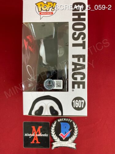 Mikey Madison & Jack Quaid signiert Ghostface Funko Pop #1607 Scream Beckett Echtheitszertifikat - Bild 2 von 2