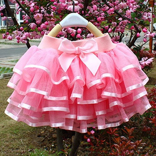 Enfants Filles Lolita Jupe Swing Tutu Princesse 4 Superposé Différencié Hippie - Photo 1/19