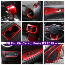 For Kia Cerato Forte K3 2019-2023 Gear Knob Cover Trim Red Interior Accessories