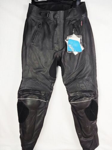 Mens PROSPEED Full Leather Motorcycle Trousers Skynerd Scotchlite EN 1621-1 - Afbeelding 1 van 13