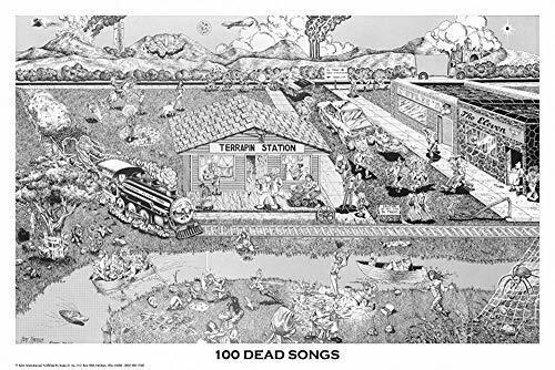 Laminated  100 Dead Songs Poster 36x24