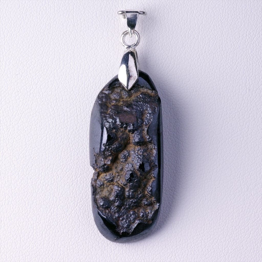 Goethite Montroc 64,12 ct pendentif argent véritable A24-42, bijou minéral naturel pour femme