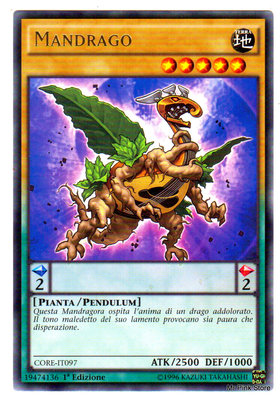 Seltener MANDRAGO auf Italienisch CORE-IT097 YUGIOH