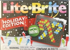 Lite Brite Changeable Mini  Holiday Edition - 90 Pieces