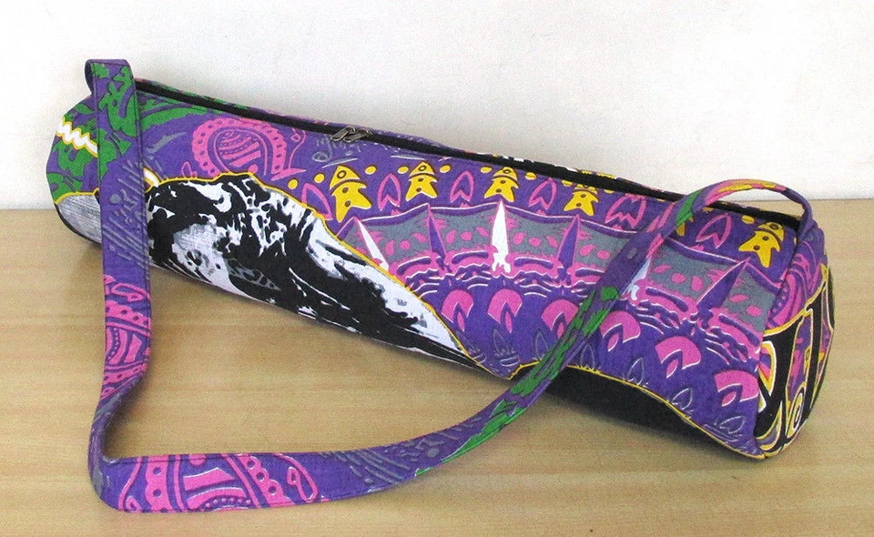 Bolsa de Yoga Hecha a Mano Bob Marley Estampada Gimnasio Estera Bolsas portadoras con Correa para el Hombro @" Foto 4 de 4