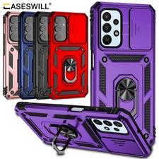 For Samsung Galaxy A03 A03S A13 A23 A33 A53 A73 Ring Stand Case+Screen Protector