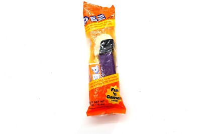 Vintage PEZ Skull NEW IN PACKAGE With Feet ~ Purple, White and