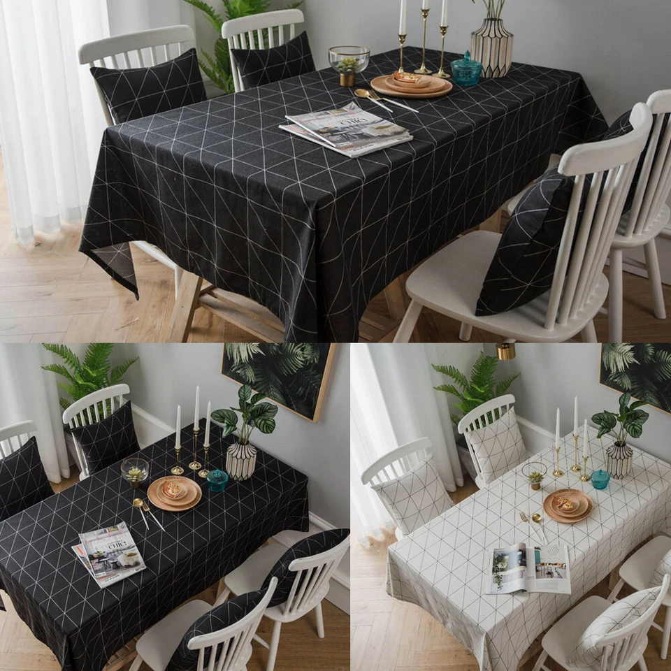 Tablecloth Dining Table Cloth Cover Tabletop Party Dinner Party - Image 4 of 4