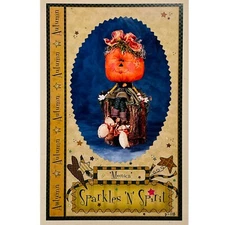 Monica Halloween Pumpkin Doll PATTERN by Sparkles 'N' Spirit Home Decor Doll