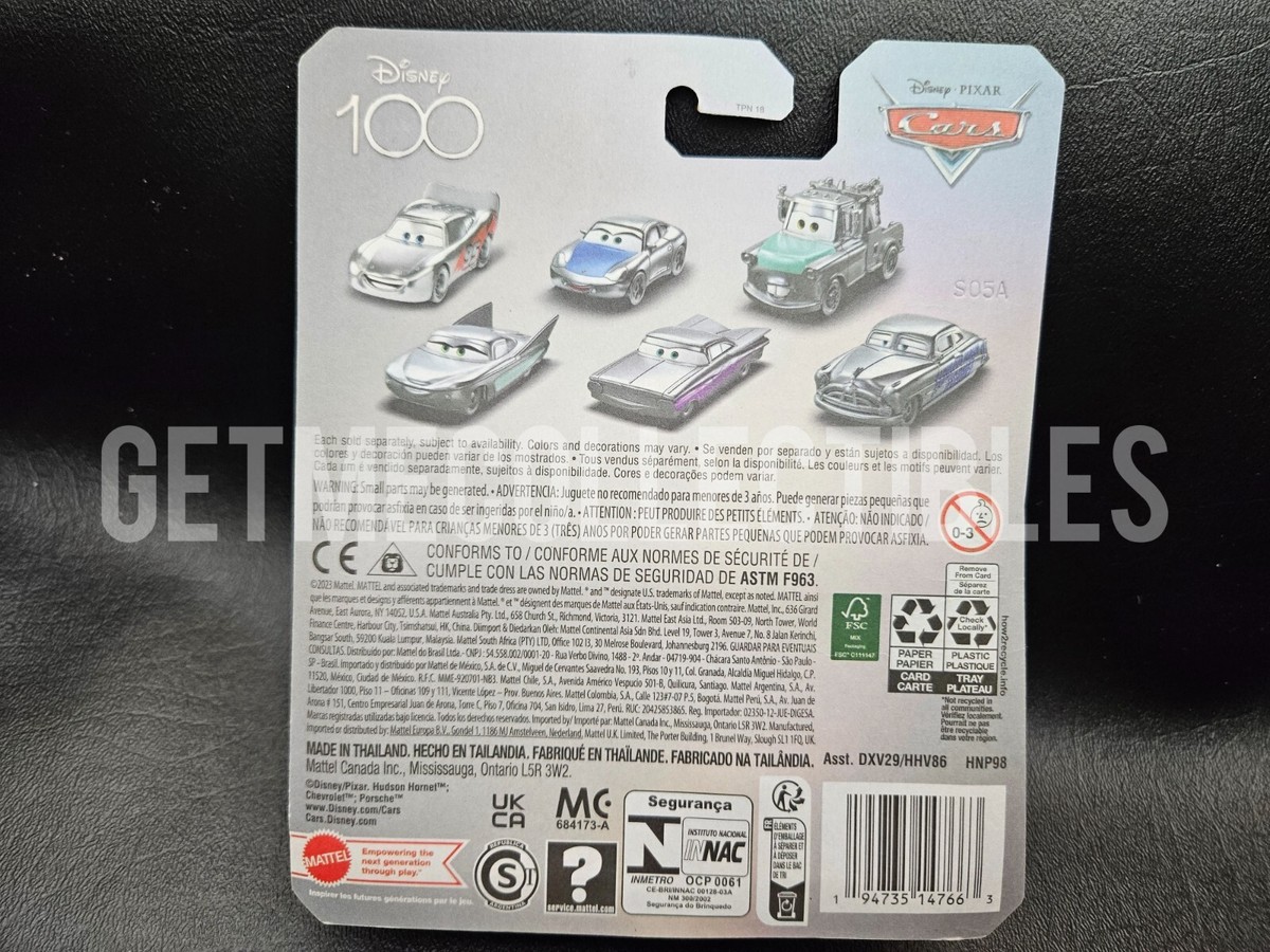 【限定品】コンプリート　カーズ　Disney100 マテル社 Pixar 6 DISNEY PIXAR CARS 100th ANNIVERSARY PLATINUM SET OF 6 2023 SAVE