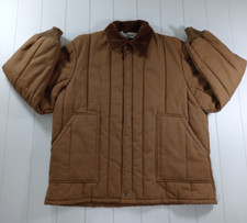 XL-Vtg Walls Men Canvas Jacket Blizzard Quilt Lined Chore Country Ranch Barn