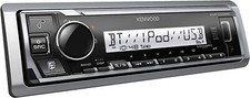 Kenwood KMR-M332BT Car Marine Stereo w/ Bluetooth USB MP3 Aux AM FM Multi Color