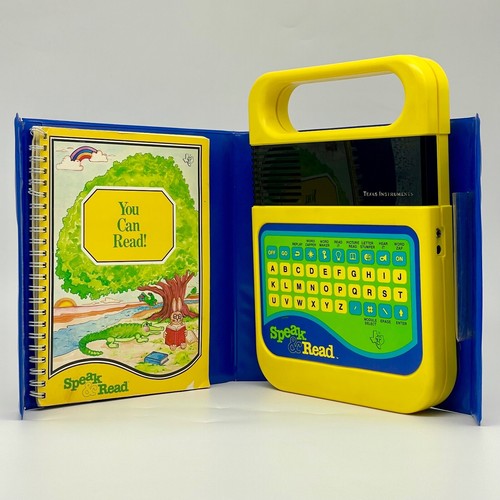 Vintage 1980s Texas Instruments Speak & Read with Book, Cover & Instrucions