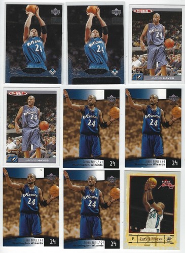 (58)ct JARVIS HAYES NBA BASKETBALL CARD LOT 11 RC'S WASHINGTON WIZARDS GEORGIA! - Picture 3 of 7