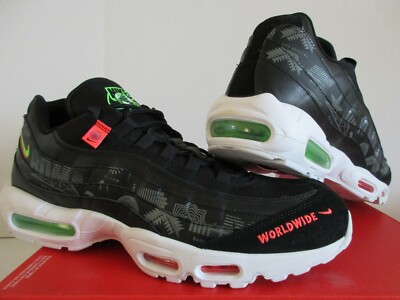 Nike Air Max 95 WW Worldwide Black-White-Green Strike Mens Sz 13‎ [CQ9743-001] Nike Air Max 95 WW Worldwide Black/White-Green Strike Men  main image 3