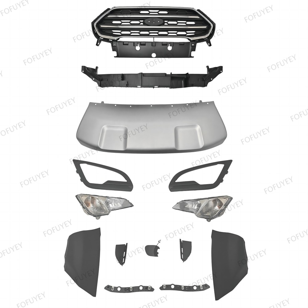 For EcoSport 2018-21 Upper Grille Grill/Lower Covers/Fog lights /Bumper Brackets