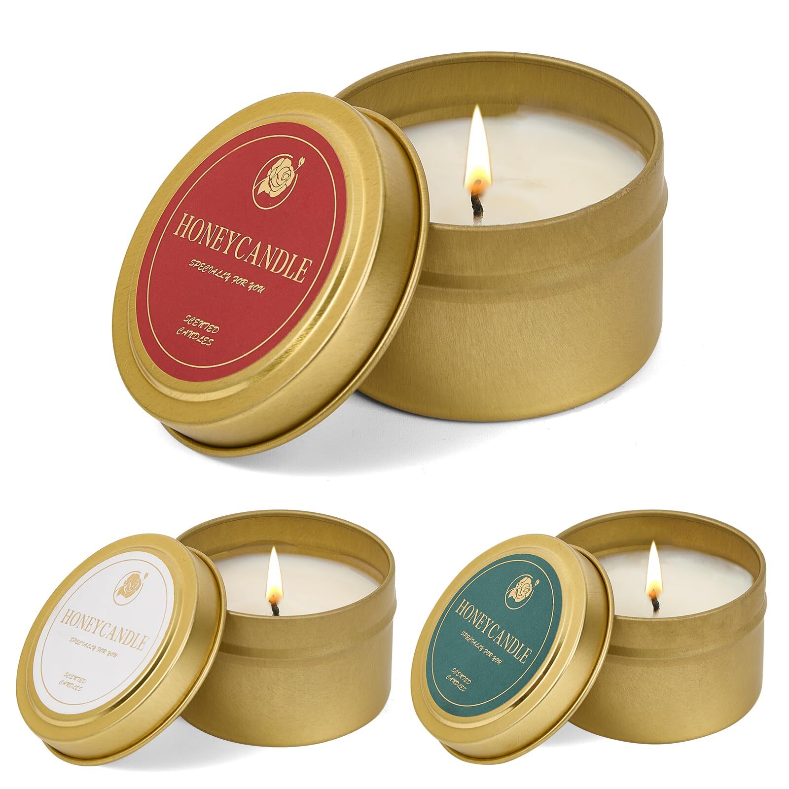 3 Pack Soy Scented Candles for Women, Long-Lasting 45-Hour Home Aromatherapy Gifts, Perfect for Relaxation and Decor