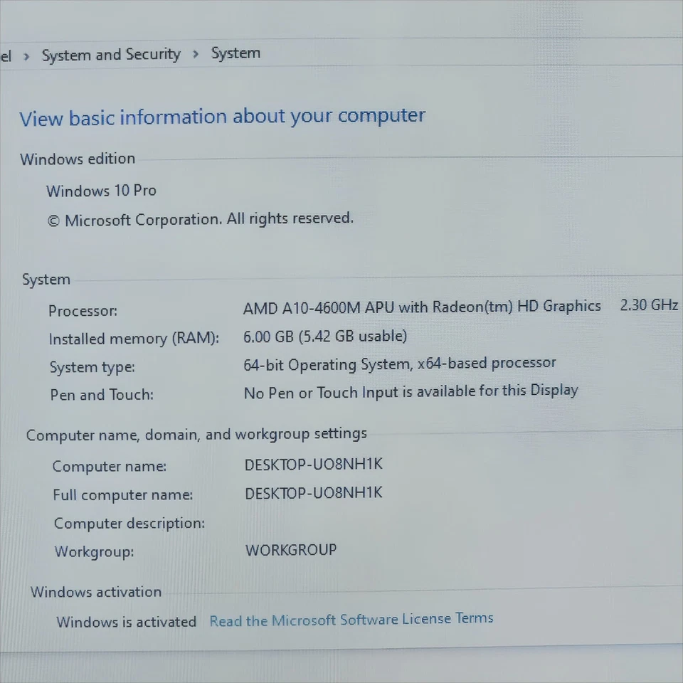 LENOVO IDEAPAD Z585 AMD A10-4600M @ 2.30GHz 6GB RAM 1TB HDD WIN-10P *QTY - Image 2 of 4