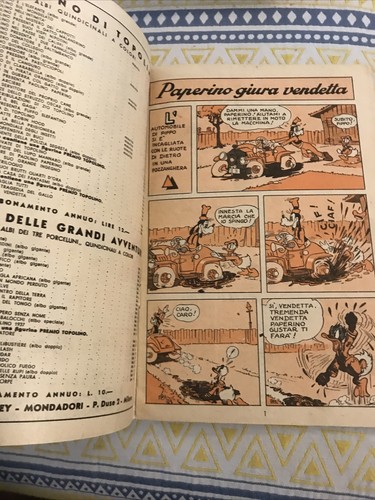 NEL REGNO DI TOPOLINO 1937 N 40 PAPERINO GIURA VENDETTA OTTIMO VCEB - Picture 4 of 7
