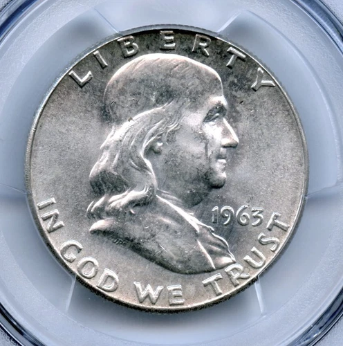 1963 Franklin Half Dollar, PCGS MS64