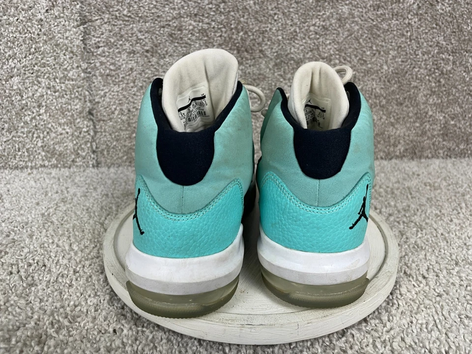 Air Jordan Max Tenis Zapatos Jóvenes Niños Talla 4.5 Aura AQ9249-100 Con Cordones Aqua Foto 3 de 4