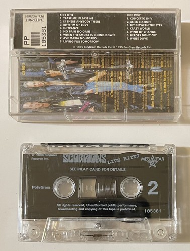 Scorpions Live Bites Cassette Tape getestet und funktioniert super - Bild 2 von 3