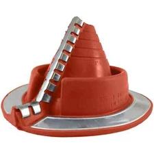 3/4" to 2-3/4" RF901RE RETROFIT - Red Silicone Flexible Pipe Flashing Dektite
