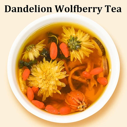 Chicory and Gardenia Tea Dandelion Wolfberry Organic Kidney Liver Chinese Herbal - Picture 2 of 12