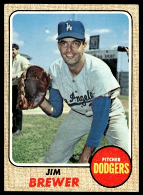ドジャース 1968年 MLB Dodgers ブリキ缶 BIGサイズ 1968 Topps Jim Brewer Los Angeles Dodgers #298 | eBay