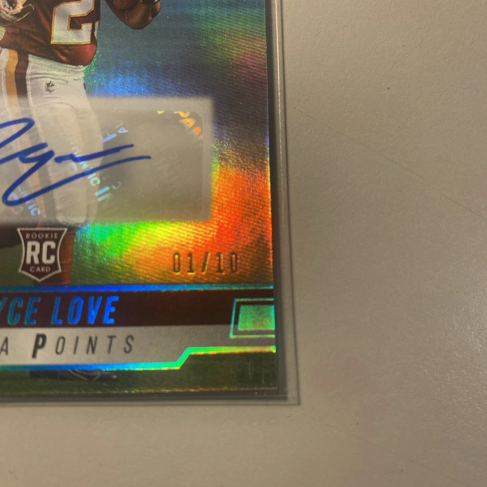 2019 Panini Prestige BRYCE LOVE XTRA POINTS RC #271 AUTO REDSKINS STANFORD /10 - Image 2 of 4