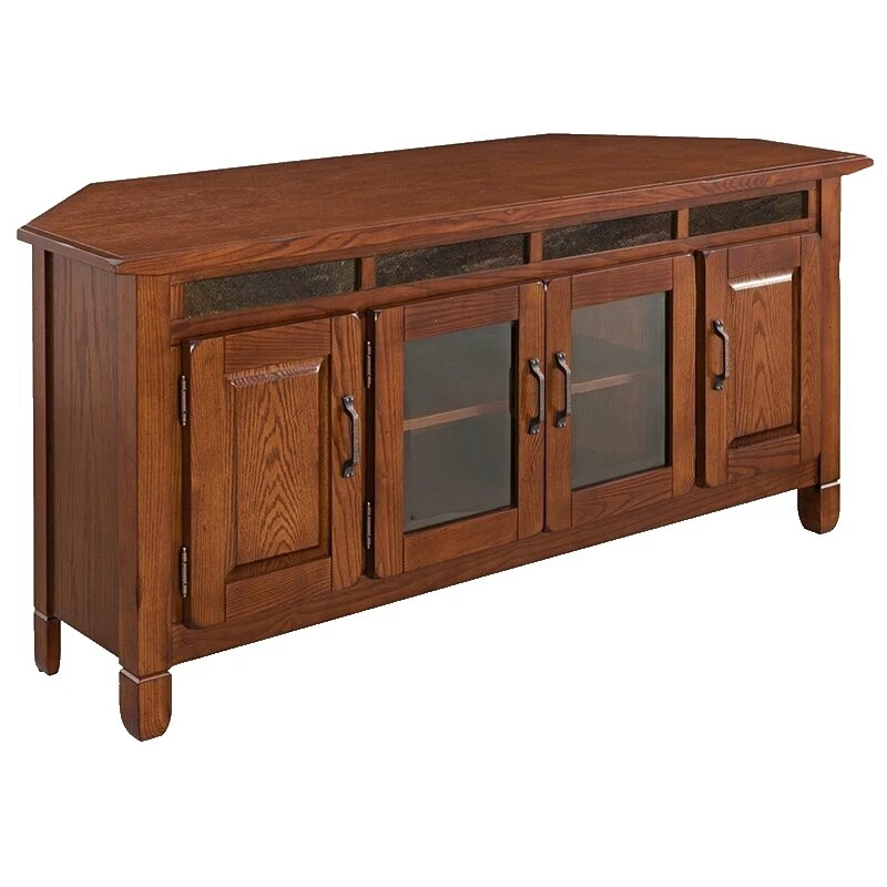 Подставка для телевизора и развлечений коричневая Oak Lodge