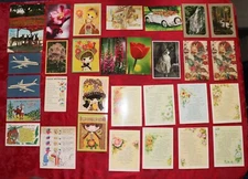 Lot of 35 Vintage Blank/Unposted Miscellaneous Postcards