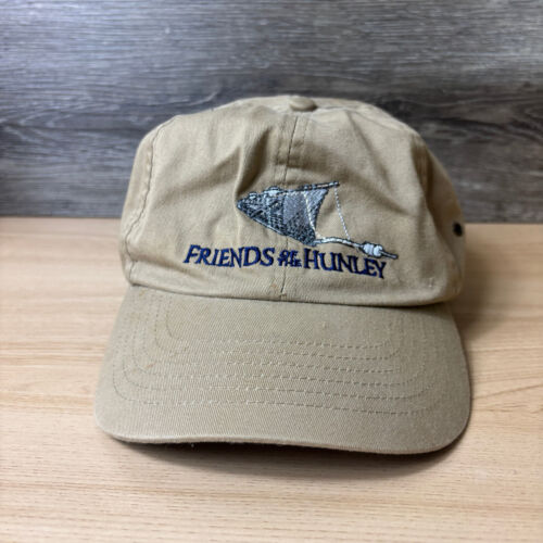 Friends of the Hunley Hat Cap Strap Back Brown Adjustable