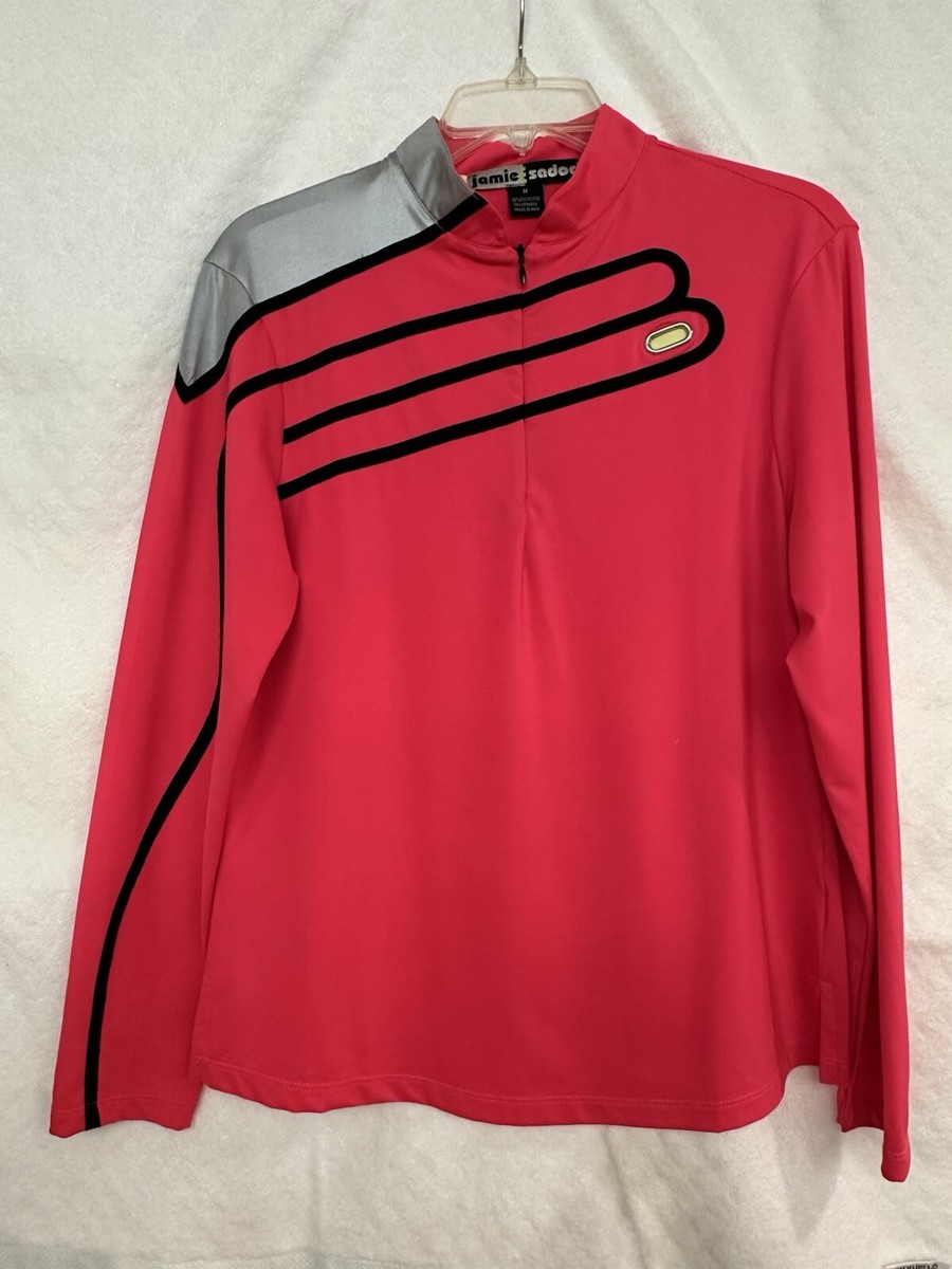 (取寄) ジェイミー サドック レディース ワップ プリント ロング スリーブ 1/4 ジップ トップ Jamie Sadock women Wrapped Print Long Sleeve 1/4 Zip Top Glow Jamie Sadock Women's M Long Sleeve 1/4 Zip Golf Top Pink
