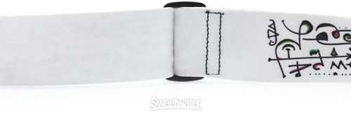 DiMarzio Steve Vai 2" Guitar Strap with Leather Ends - Art White - Bild 6 von 7