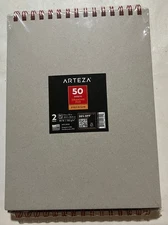 Arteza 2-Pack 50 Sheet Drawing Pad 8x10 Inches