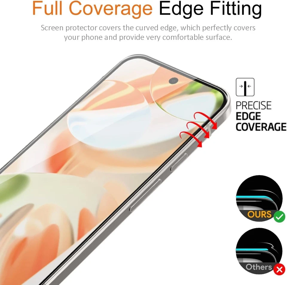 For Google Pixel 10 9a 8a 8 7a 7 6 9 Pro XL Tempered Glass Full Screen Protector - Image 3 of 4