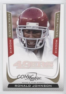 2011 Panini Prestige Xtra Points Gold 21/250 Ronald Johnson #284 Rookie RC y0i