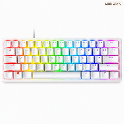 Razer Huntsman Mini White 60% Optical RGB Gaming Keyboard