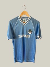 Manchester City Retro 1982 Home Shirt Score Draw Remake - Size Small (PTP 18")