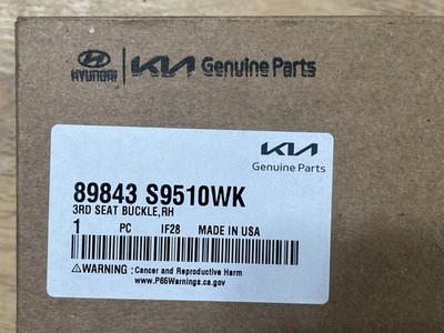 Genuine OEM Outer Buckle - Kia 89843-S9510WK 2023-2025 Kia Telluride K11