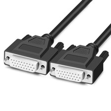 5ft DB26 RS232 Serial Extension Cable Female to Female 26-Pin 3 Row Adapter