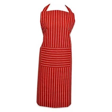  Professional and Commercial Grade, Chef Stripe Kitchen Apron Tango Red