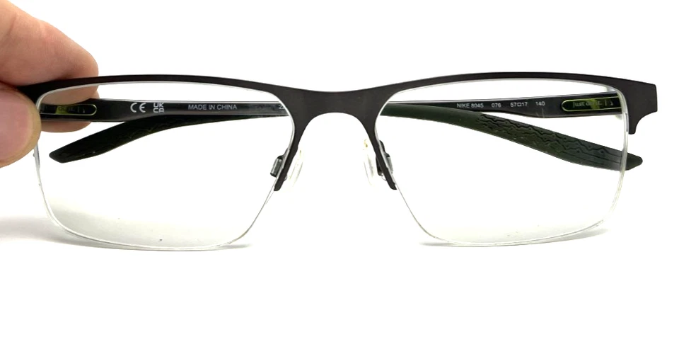 NUEVAS GAFAS NIKE 8045 076 GUNMETAL/CARGA CAQUI AUTÉNTICAS 57-17-140 Foto 4 de 4