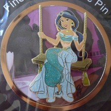 Disney Trading Pin 171584 Artland Jasmine Princess on a Swing Signature Series