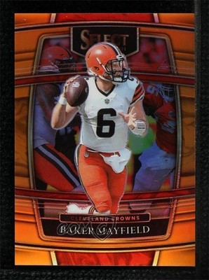 2021 Panini Select Concourse Orange Prizm 6/49 Baker Mayfield #10 0ls
